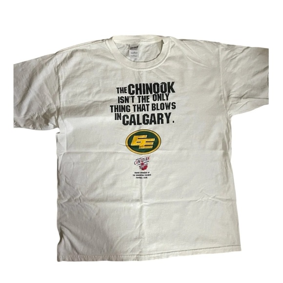Vintage CFL Edmonton Calgary Rivalry T-Shirt Size XL - Picture 1 of 6